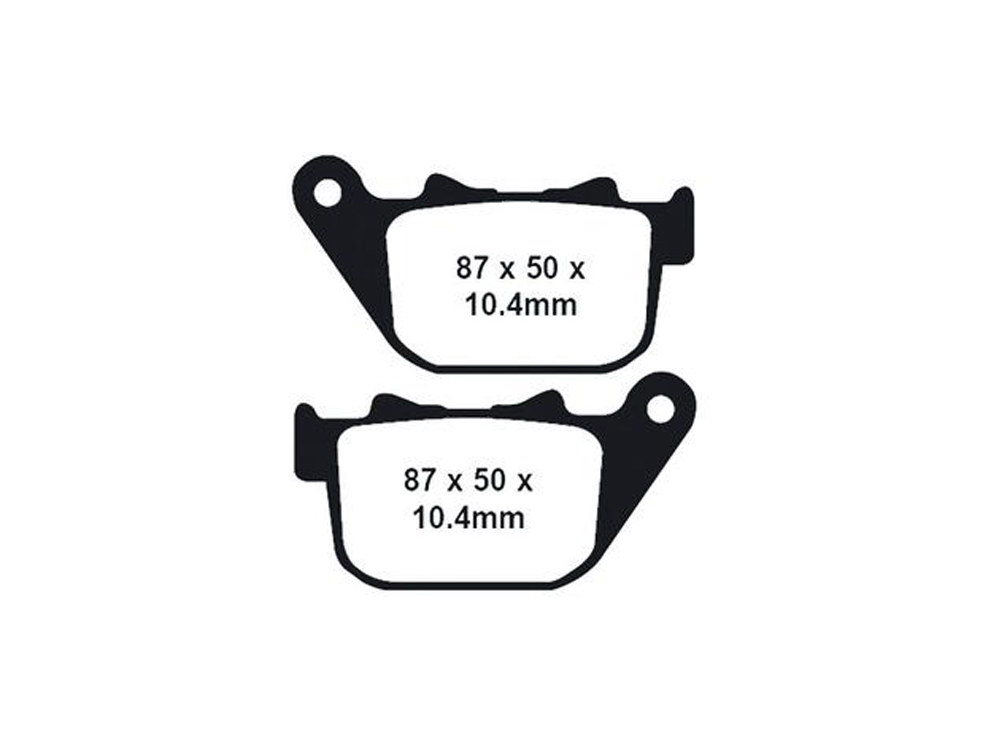 Lyndall Brakes Z-Plus Brake Pads. Fits Rear on Sportster 2004-2013.