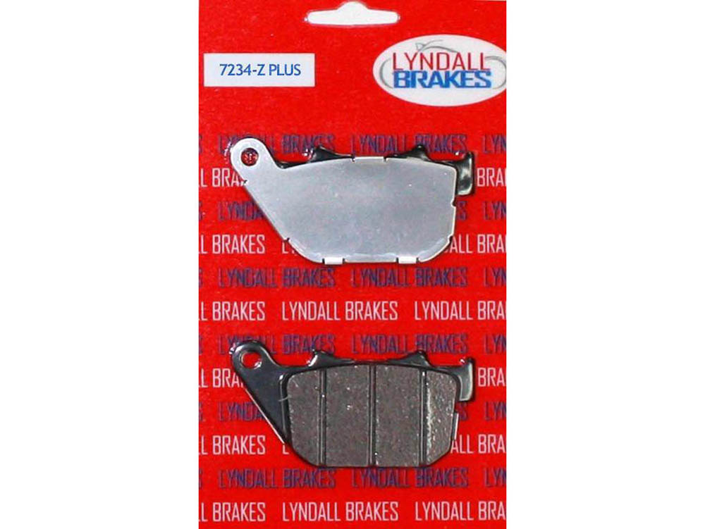 Lyndall Brakes Z-Plus Brake Pads. Fits Rear on Sportster 2004-2013.