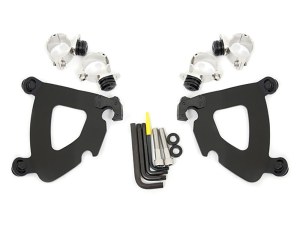 Memphis Shades Black Gauntlet Trigger-Lock Mounting Hardware. Fits Sportster XL1200X 2010-2015. Memphis Shades Black Gauntlet Trigger-Lock Mounting Hardware. Fits Sportster XL1200X 2010-2015.
