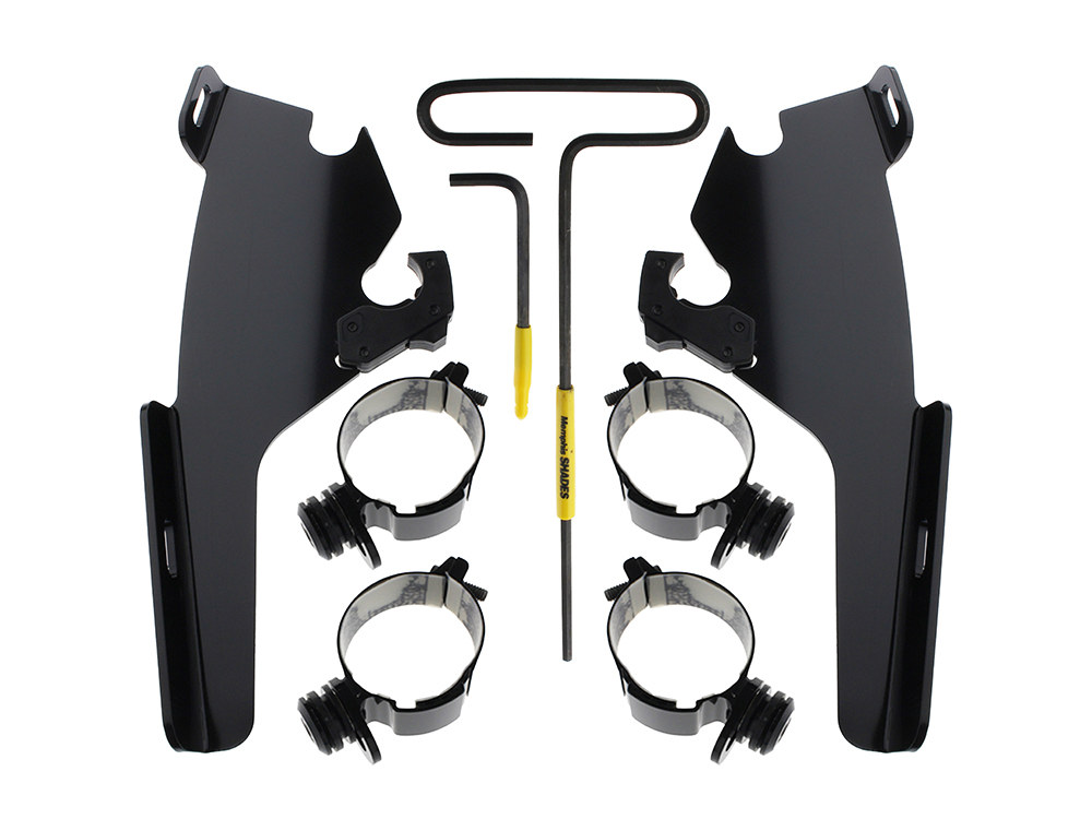Memphis Shades Black Batwing Fairing Trigger-Lock Mounting Hardware. Fits Sport Glide 2018-2024
