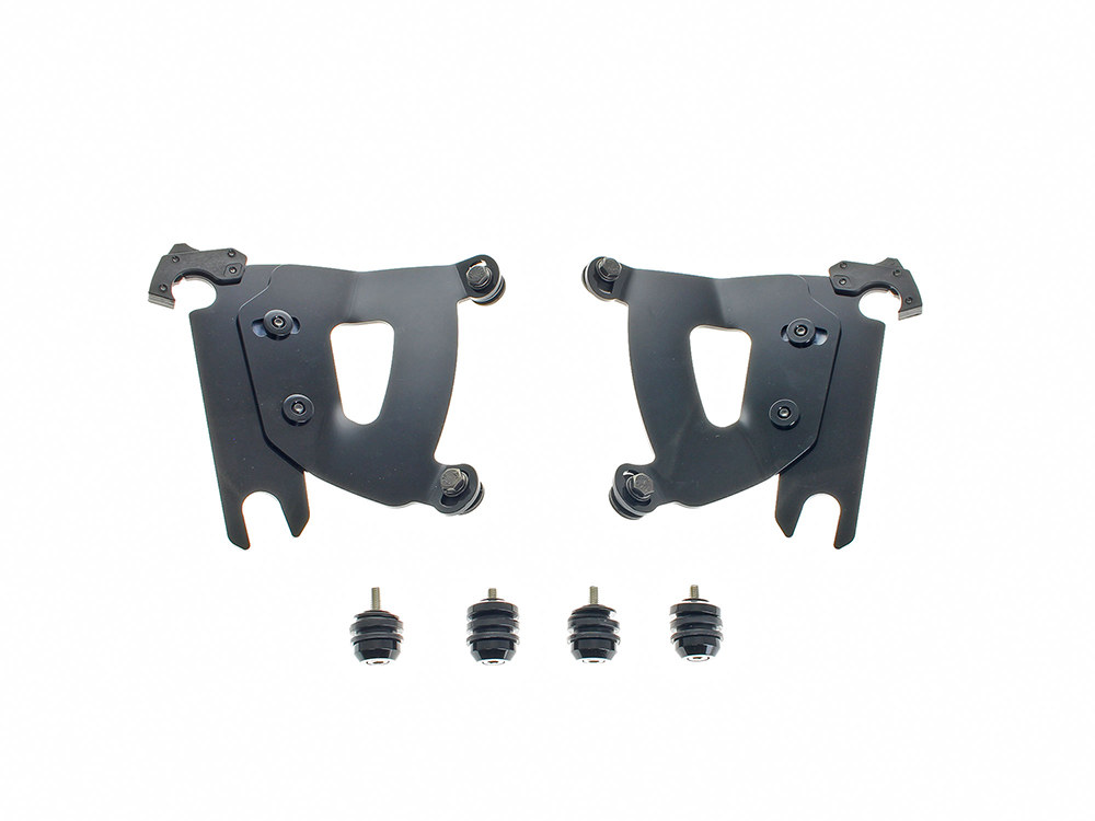 Memphis Shades Black Road Warrior Trigger-Lock Mounting Hardware. Fits Indian Cruiser Chief Bobber & Chief Bobber Dark Horse 2022up