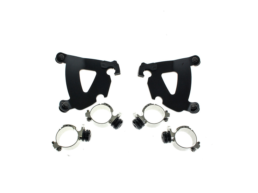 Memphis Shades Black Road Warrior Trigger-Lock Mounting Hardware. Fits Indian Cruiser Chief & Chief Dark Horse 2022up