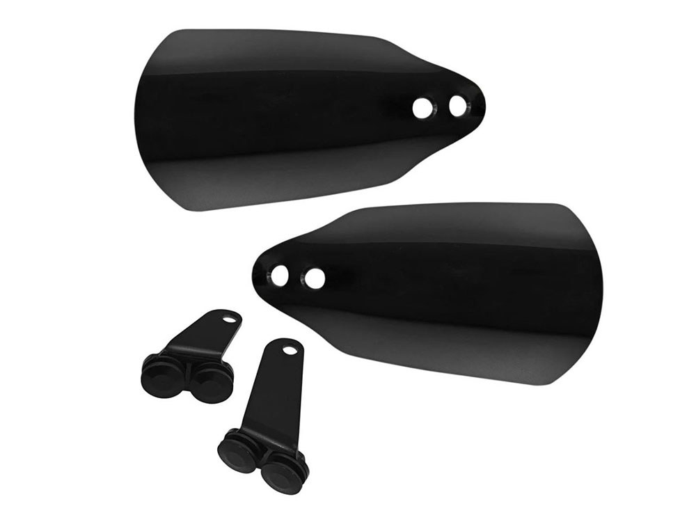 Memphis Shades Handguards – Black. Fits Softail Street Bob 2018-2024 & All Softails 2018-2024 Not Requiring Turn Signal Cut Outs