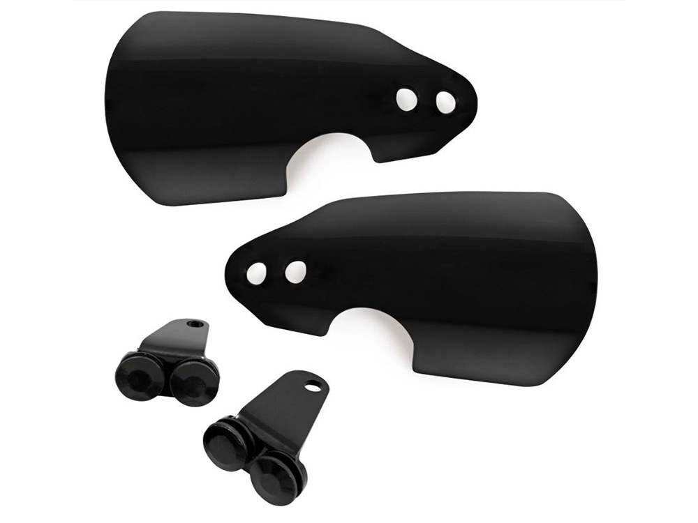 Memphis Shades Handguards – Black. Fits Road King Special 2017-2020 running OEM Front Indicators.