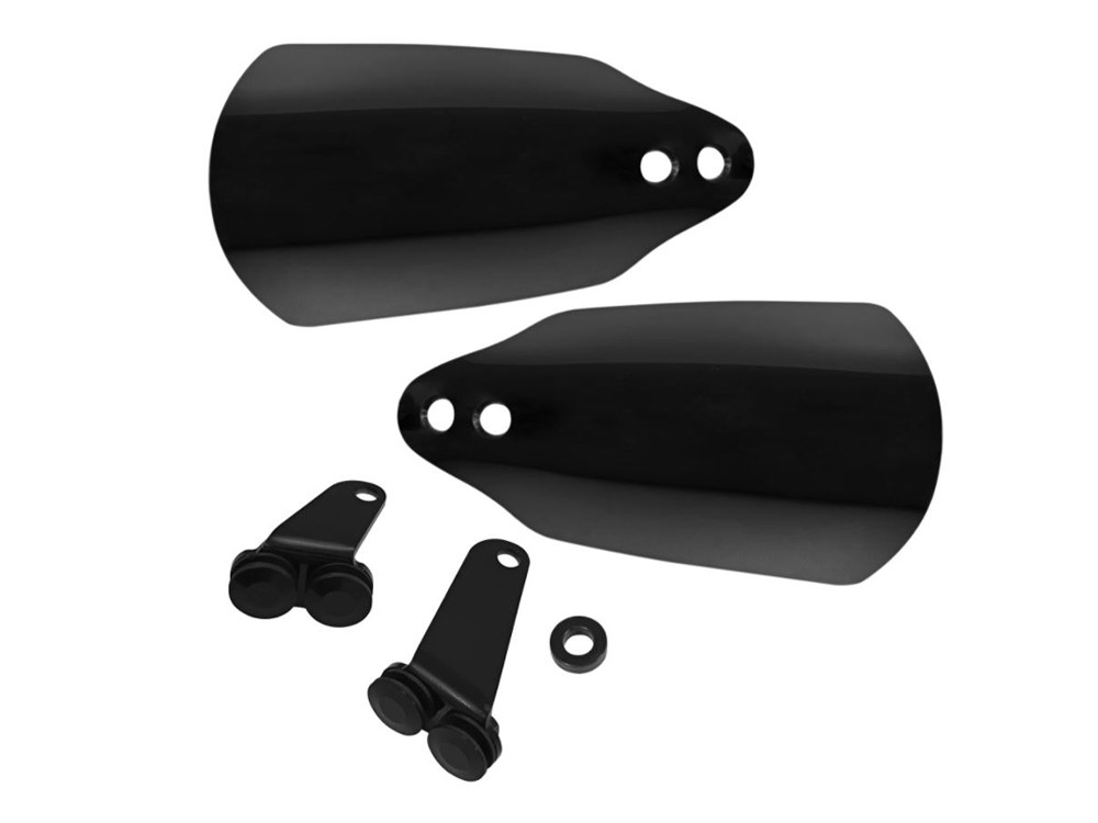 Memphis Shades Handguards – Black. Fits XL883N Iron 2009-2021 & XL1200X Forty-Eight 2016-2021