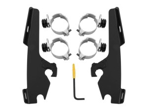 Memphis Shades Black Batwing Fairing Trigger-Lock Mounting Hardware. Fits FX Softail 1984-2015 & Dyna Wide Glide 1993-2005. Memphis Shades Black Batwing Fairing Trigger-Lock Mounting Hardware. Fits FX Softail 1984-2015 & Dyna Wide Glide 1993-2005.