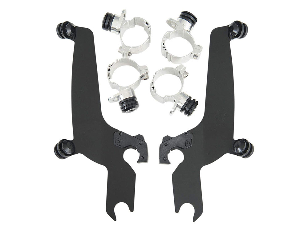 Memphis Shades Windshield Mount Kit. Fits Kawasaki Vulcan VN900 Custom 2007up.