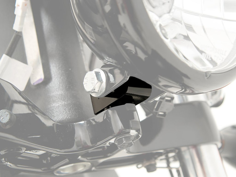 Memphis Shades Headlight Extension Block. Fits Scout Bobber 2018up Running Gauntlet Fairing.