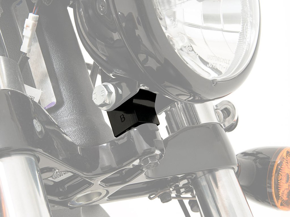 Memphis Shades Headlight Extension Block. Fits Scout & Scout-Sixty 2015up Running Road Warrior Fairing.