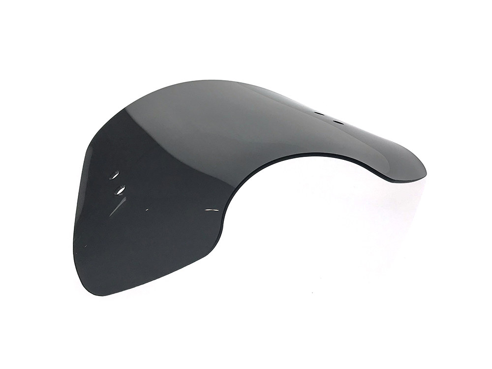 Memphis Shades The Shooter Black Smoke Handlebar Mount Windshield. 14in. High x 19in. Wide.