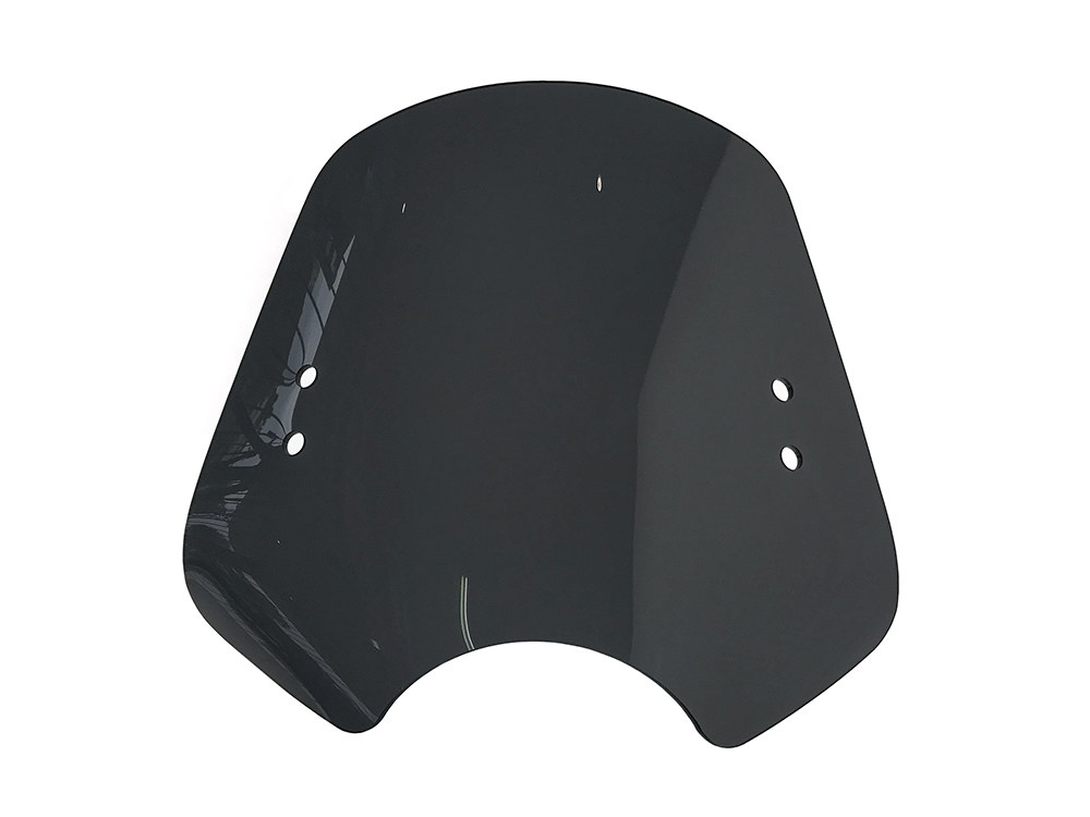 Memphis Shades The Shooter Black Smoke Handlebar Mount Windshield. 14in. High x 19in. Wide.