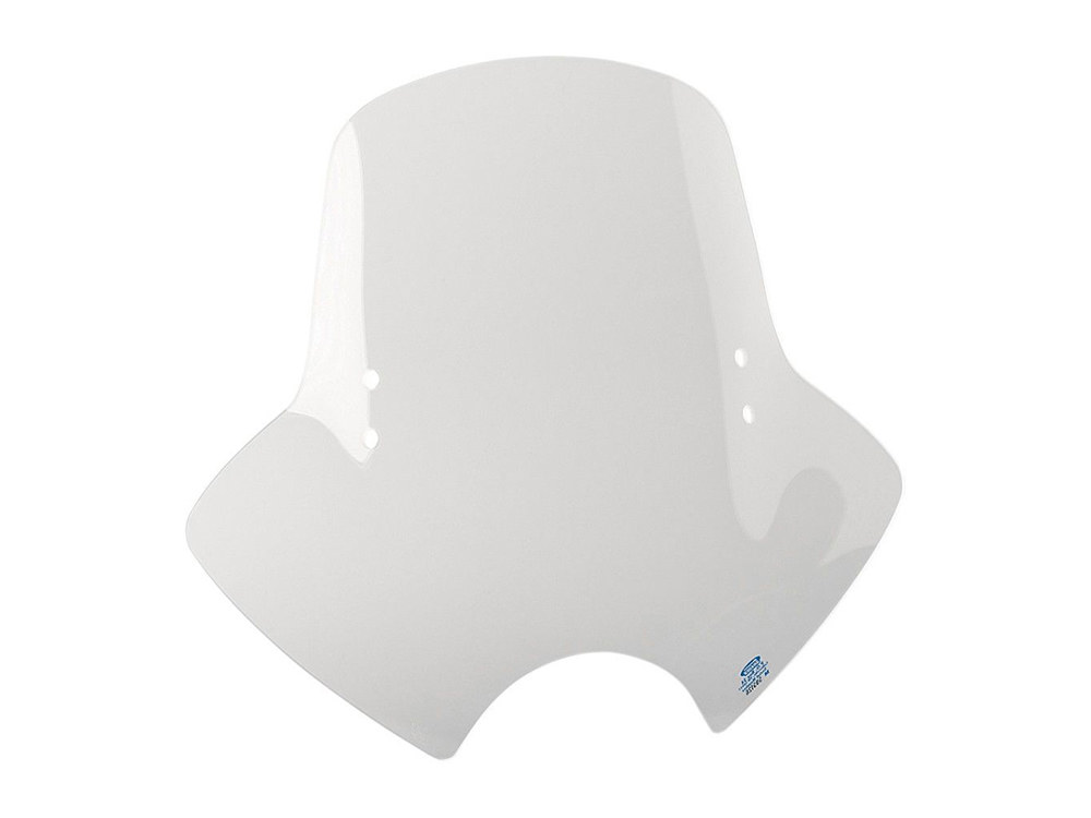 Memphis Shades Demon Clear Handlebar Mount Windshield. 18in. High x 21in. Wide.