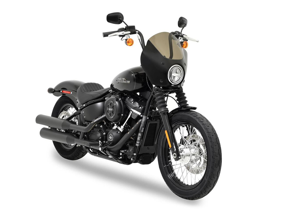 Memphis Shades Gauntlet Quarter Fairing. Fits Street Bob 2018up, Sportster 883C/1200C 1992-2010 & Sportster 72 2012-2016.