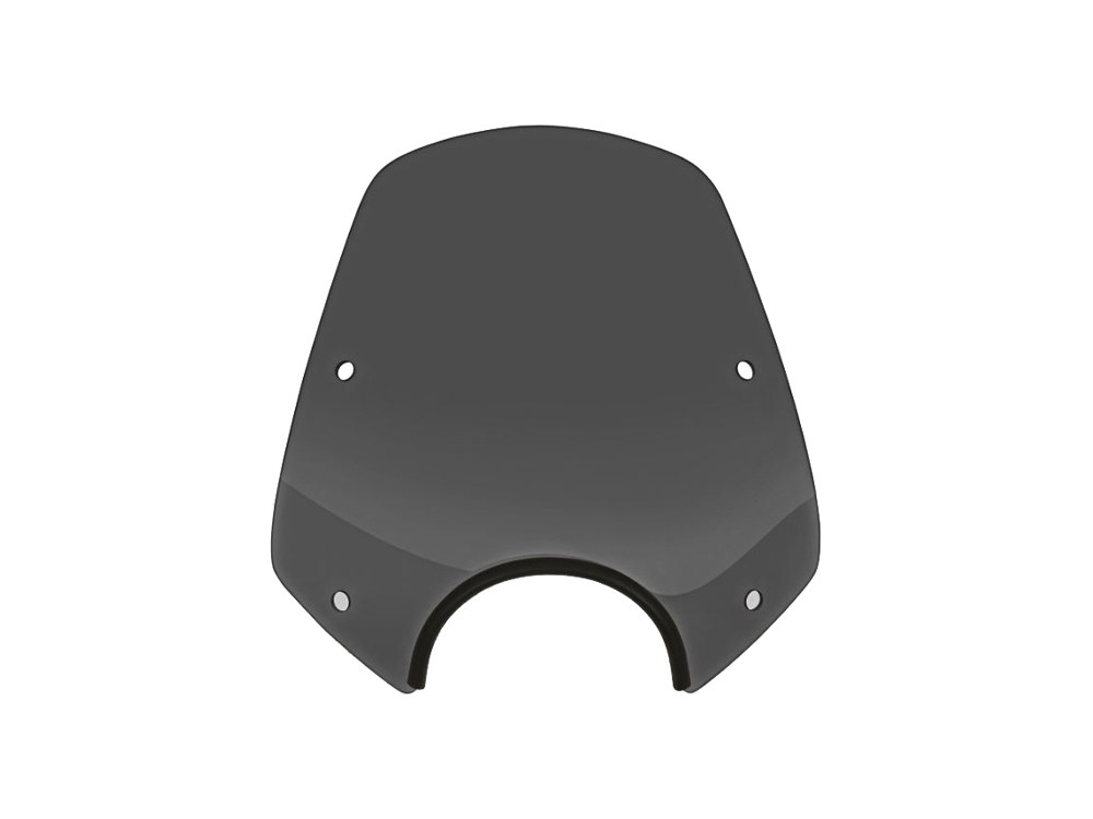 Memphis Shades Del Rey Windshield. Dark Black Smoke. 13in. High x 15in. Wide. Fits models with 5-3/4in. Headlights.