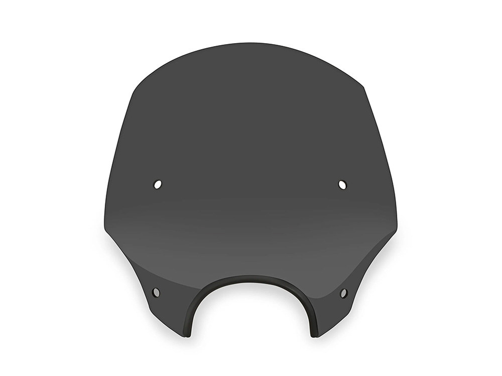 Memphis Shades El Paso Windshield. Dark Black Smoke. 15in. High. Fits models with 7in. Headlights.