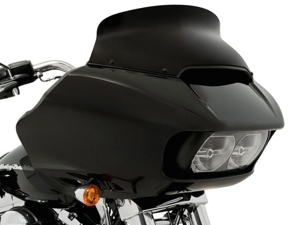 Memphis Shades 6.5in. Spoiler Windshield – Black Opaque. Fits Road Glide 2015-2023