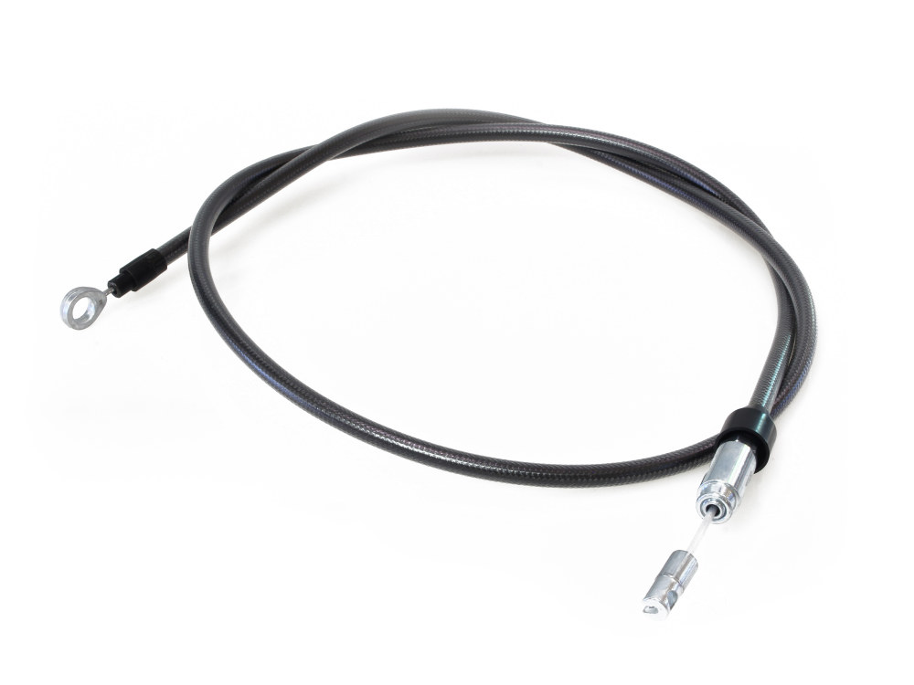 Magnum Shielding 56in. Quick Connect Upper Clutch Cable – Black Pearl. Fits Softail 2018-2024 & Most Touring 2021-2024