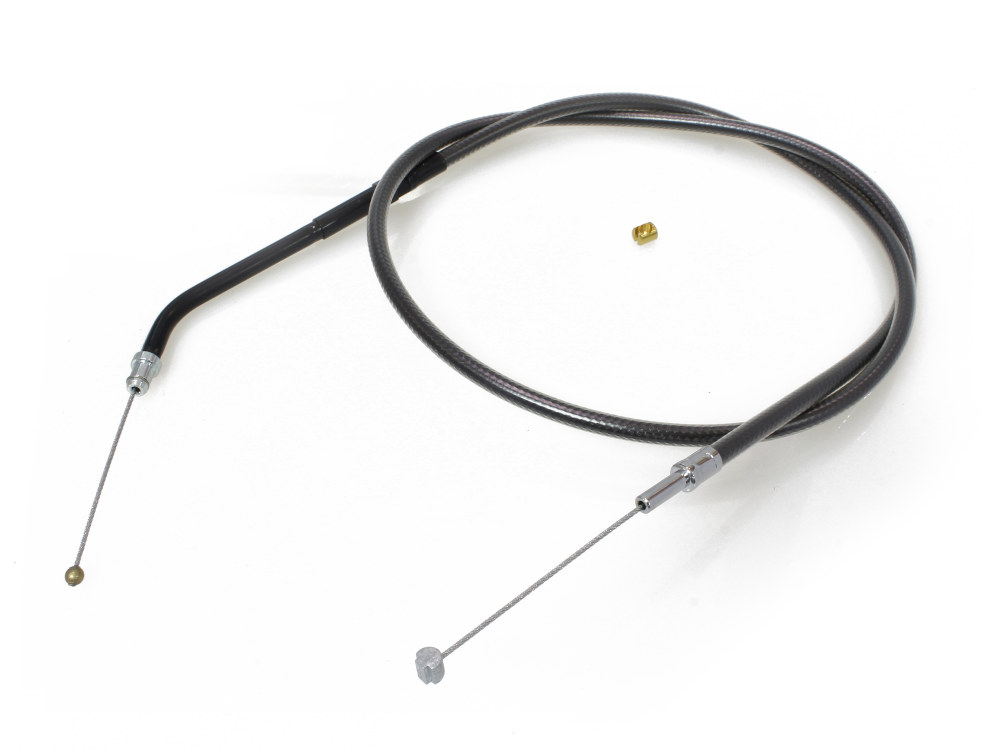 Magnum Shielding 30in. Throttle Cable – Black Pearl. Fits Sportster 1996-2006.