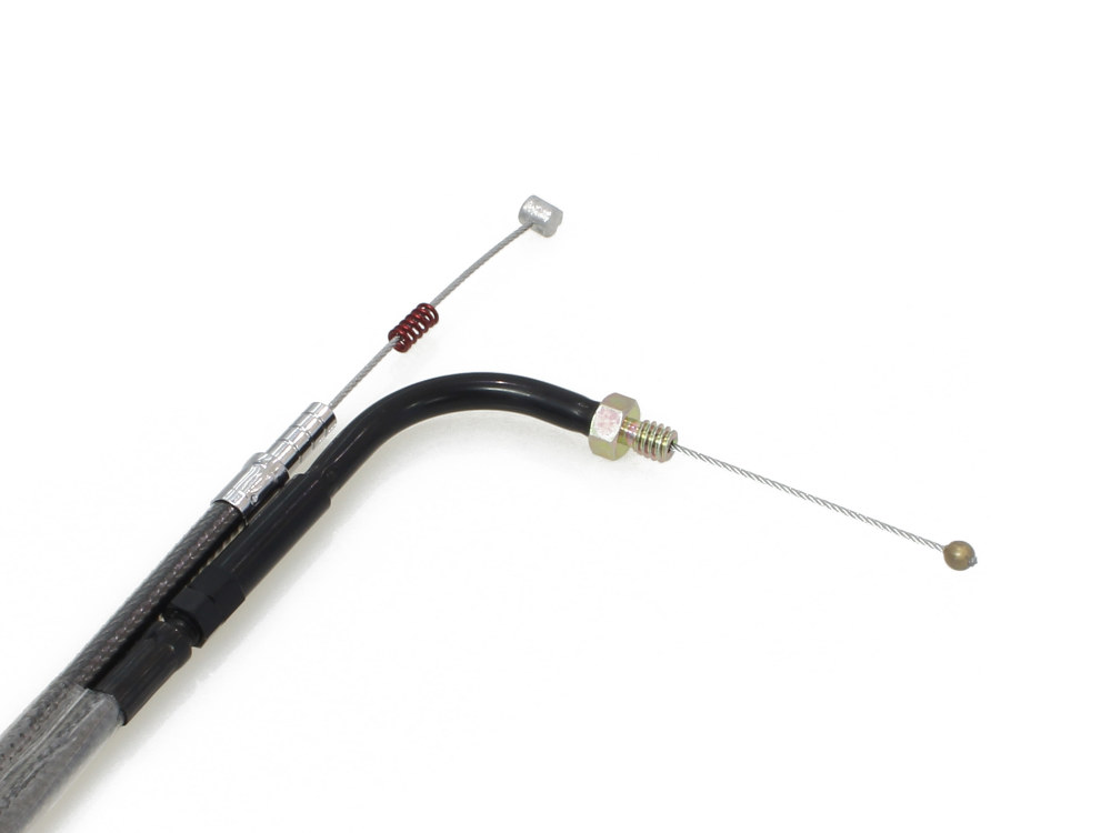 Magnum Shielding 34-1/2in. Idle Cable – Black Pearl. Fits Big Twin 1990-1995.