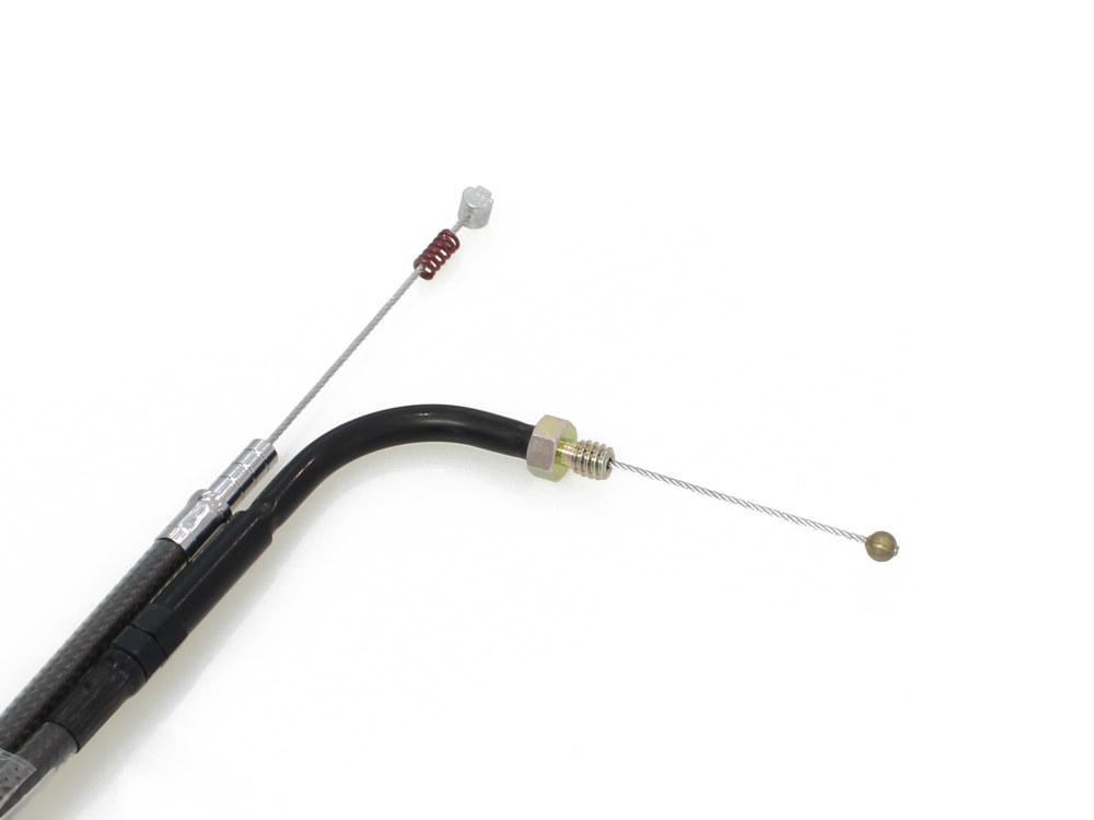 Magnum Shielding 41-1/2in. Idle Cable – Black Pearl. Fits Big Twin 1990-1995.