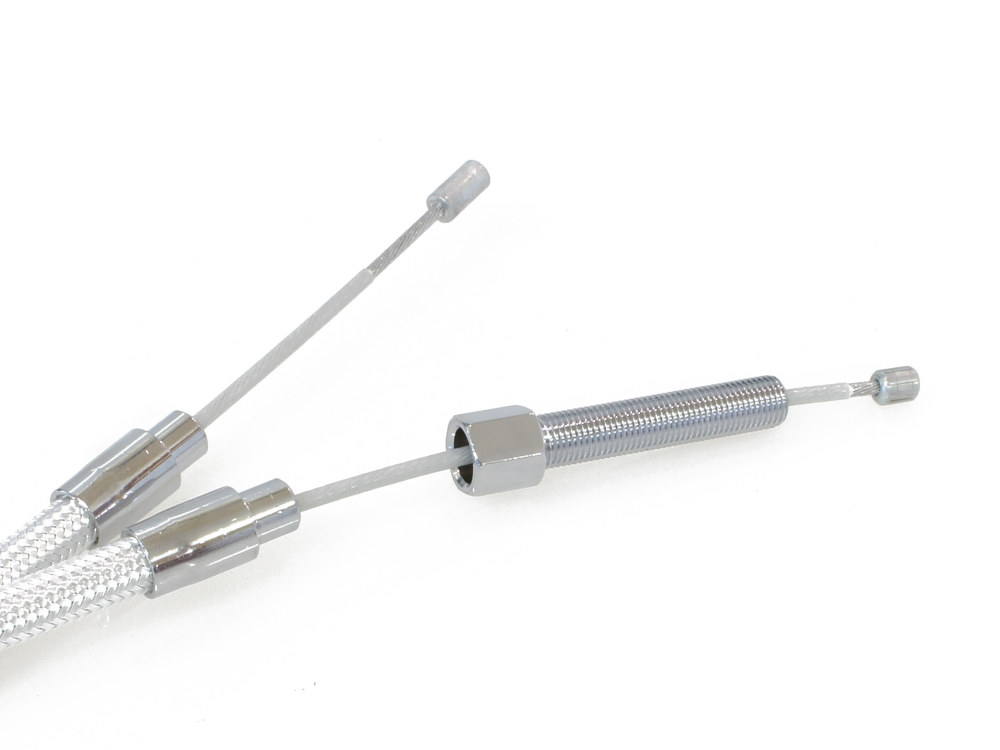 Magnum Shielding 65in. Clutch Cable – Sterling Chromite. Fits 4Spd Big Twin 1968-1986