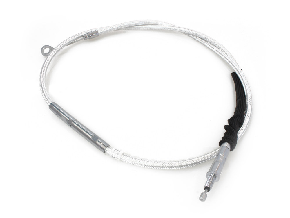 Magnum Shielding 67in. Clutch Cable – Sterling Chromite. Fits Softail 2007-2024 & Dyna 2006-2017.