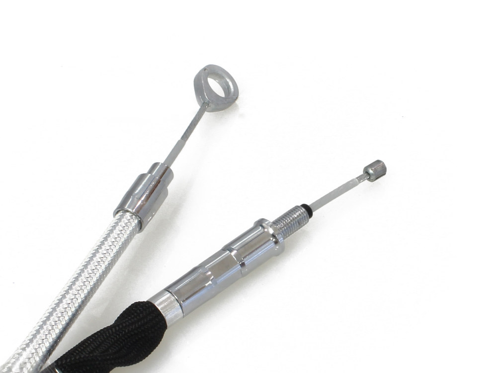 Magnum Shielding 81in. Clutch Cable – Sterling Chromite. Fits Softail 2007-2024 & Dyna 2006-2017.