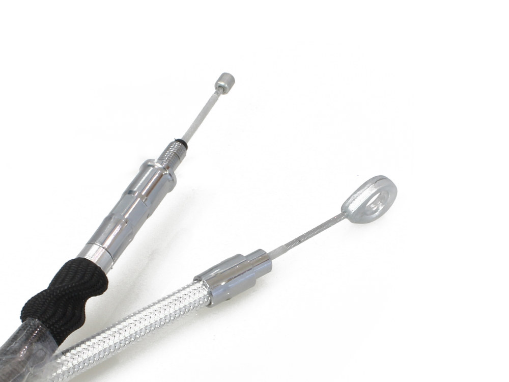 Magnum Shielding 65in. Clutch Cable – Sterling Chromite. Fits Softail 2007-2024 & Dyna 2006-2017.