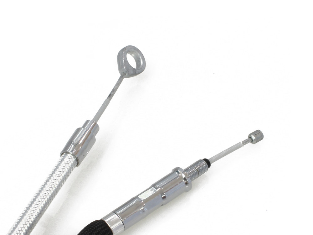 Magnum Shielding 65in. Clutch Cable – Sterling Chromite. Fits Touring 2008-2016 and 2021-2024.