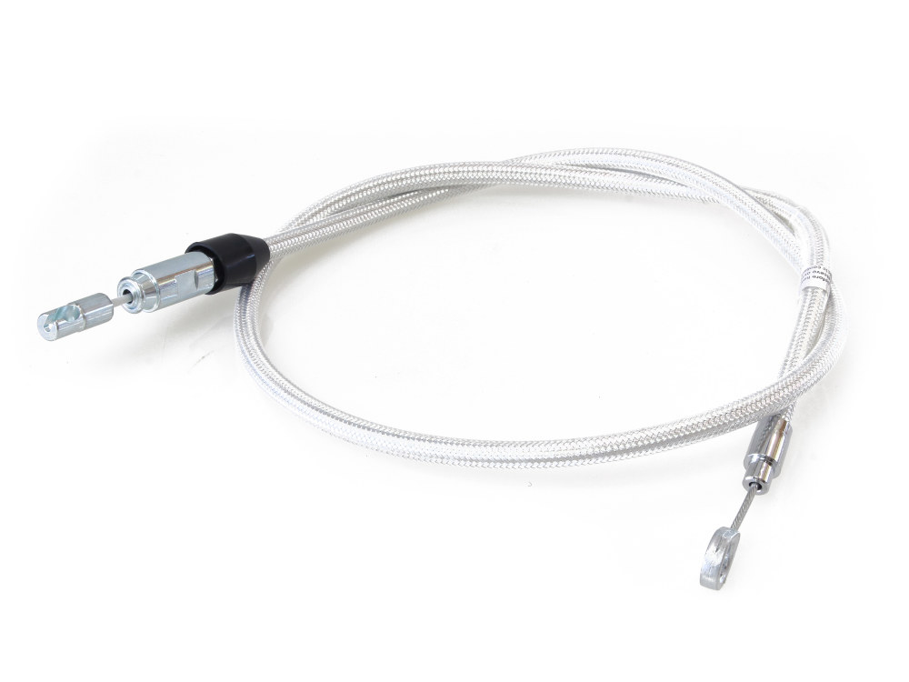 Magnum Shielding 44in. Quick Connect Upper Clutch Cable – Sterling Chromite. Fits Softail 2018-2024 & Most Touring 2021-2024