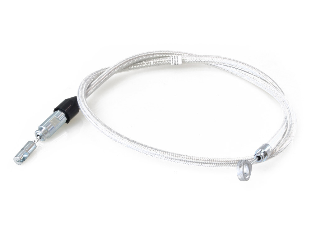 Magnum Shielding 48in. Quick Connect Upper Clutch Cable – Sterling Chromite. Fits Softail 2018-2024 & Most Touring 2021-2024