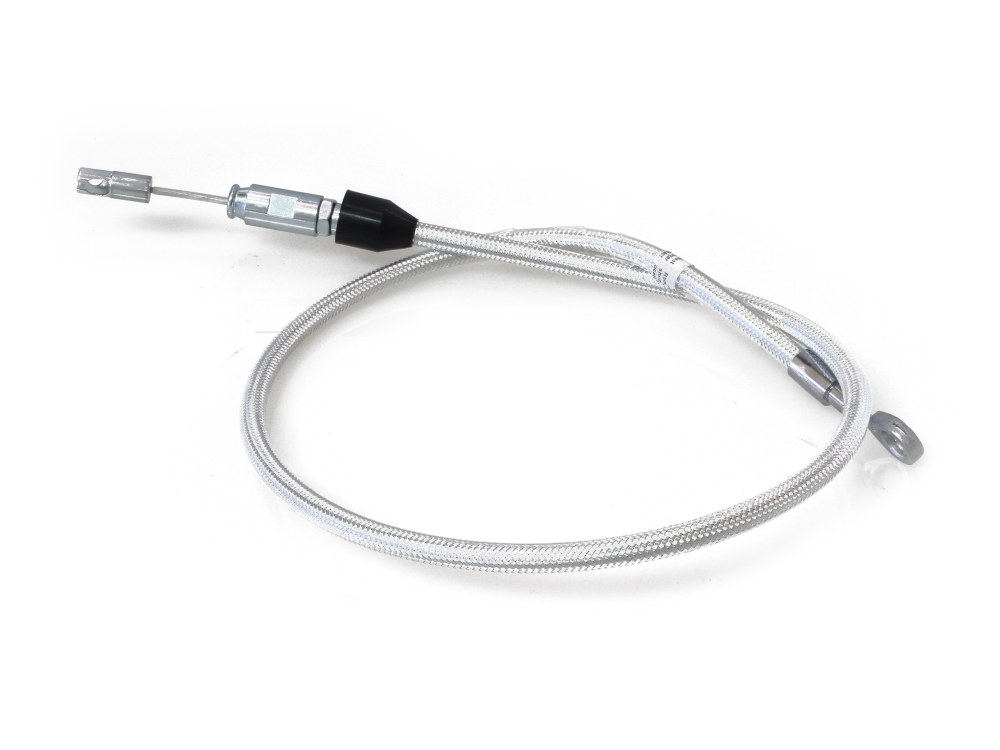 Magnum Shielding 36in. Quick Connect Upper Clutch Cable – Sterling Chromite. Fits Softail 2018-2024
