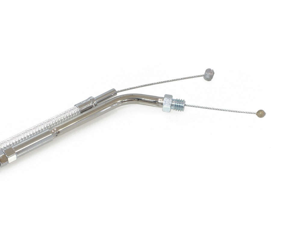 Magnum Shielding Throttle Cable with – Sterling Chromite. Fits Sportster 1986-1987.