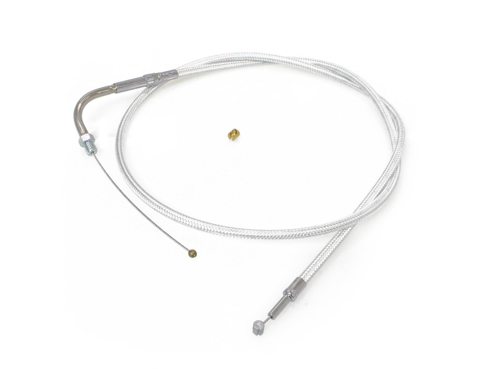 Magnum Shielding 34-1/2in. Throttle Cable – Sterling Chromite. Fits Big Twin 1990-1995.