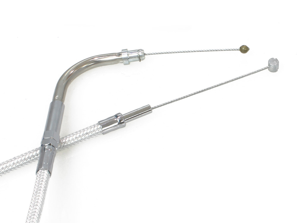 Magnum Shielding 42-1/2in. Throttle Cable – Sterling Chromite. Fits Big Twin 1996-2017.