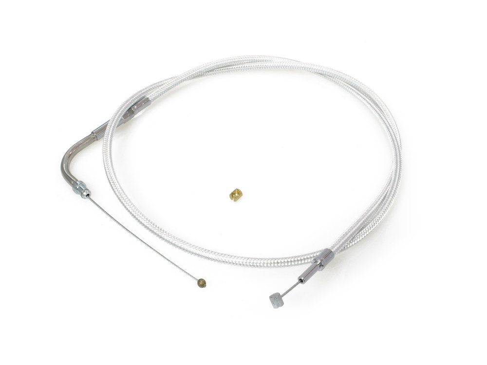 Magnum Shielding 42-1/2in. Throttle Cable – Sterling Chromite. Fits Big Twin 1996-2017.