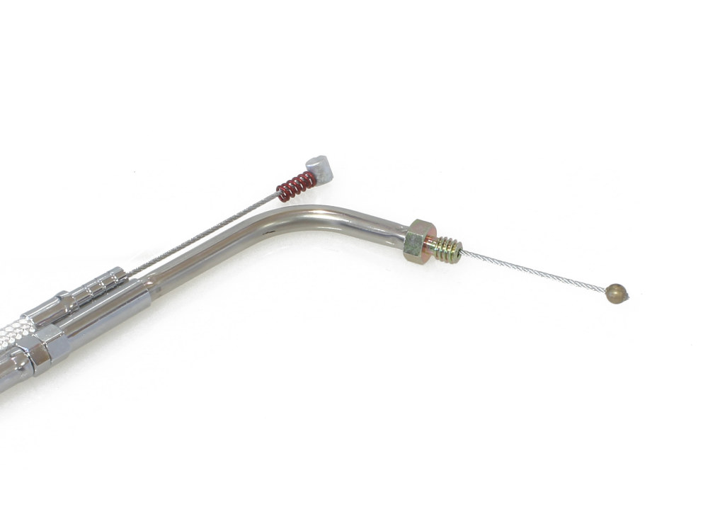 Magnum Shielding 42-1/2in. Idle Cable – Sterling Chromite. Fits Big Twin 1981-1988.