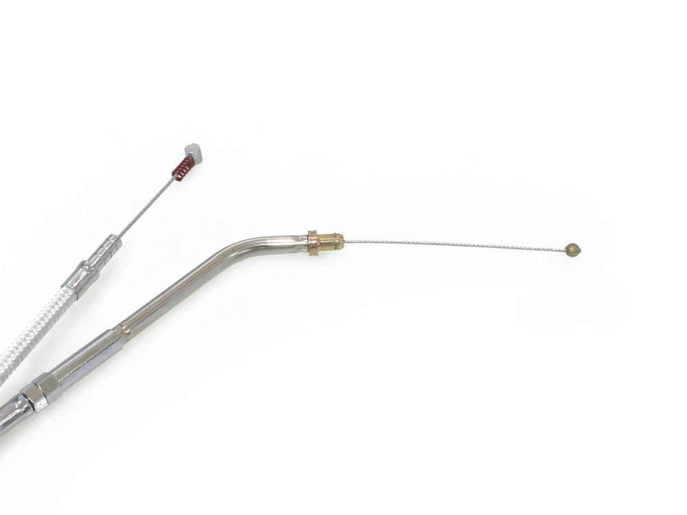 Magnum Shielding 38-3/4in. Idle Cable – Sterling Chromite. Fits Sportster 1996-2006.