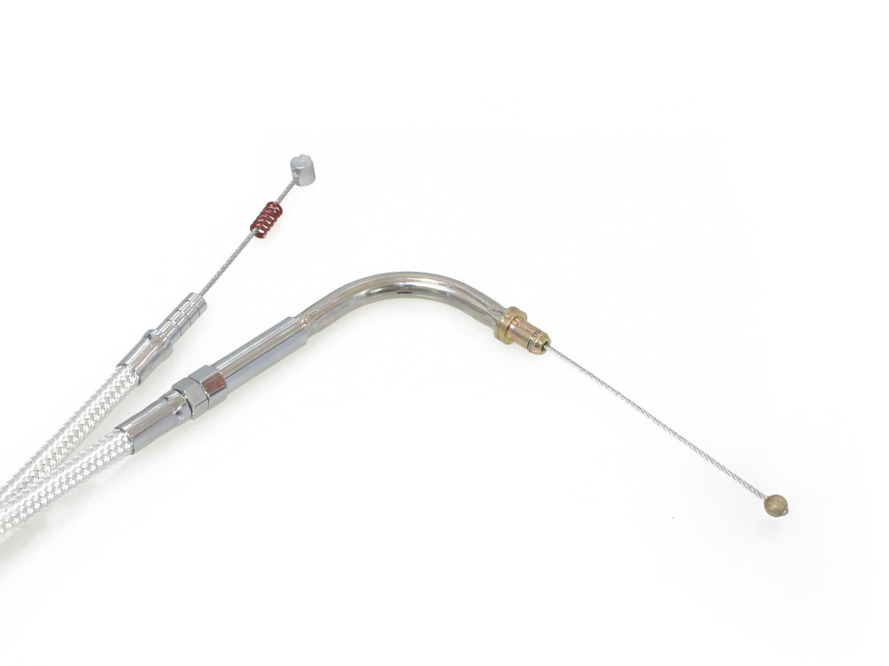 Magnum Shielding 38-3/4in. Idle Cable – Sterling Chromite. Fits Big Twin 1996-2017.