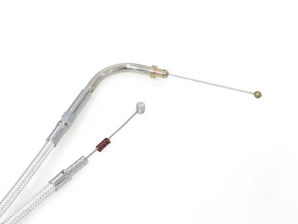 Magnum Shielding 45-1/2in. Idle Cable – Sterling Chromite. Fits Big Twin 1996-2017.