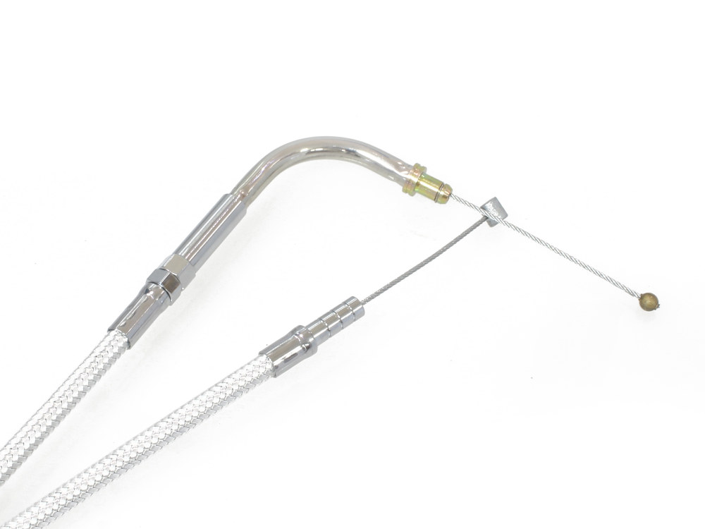 Magnum Shielding 50-1/2in. Idle Cable – Sterling Chromite. Fits Big Twin 1996-2001 with Magnetti Marelli EFI