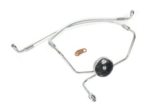 Magnum Shielding Lower Front Brake Line with T-Piece – Sterling Chromite. Fits Touring 1984-2007 with Dual Front Calipers. Magnum Shielding Lower Front Brake Line with T-Piece – Sterling Chromite. Fits Touring 1984-2007 with Dual Front Calipers.