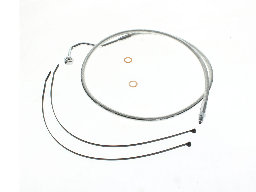 Magnum Shielding Mid Front Brake Line – Sterling Chromite. Fits Touring 2014up with ABS.