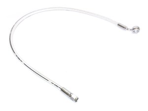 Magnum Shielding 26in. Upper Front Brake Line with 12mm x 35 Degree Banjo – Sterling Chromite. Magnum Shielding 26in. Upper Front Brake Line with 12mm x 35 Degree Banjo – Sterling Chromite.