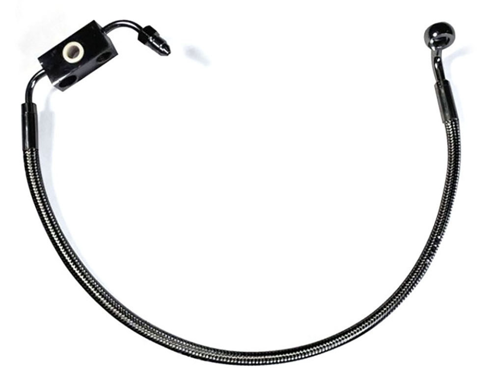 Magnum Shielding Stock Length Lower Front Brake Line – Black Pearl. Fits Sportster Seventy-Two 2014-2016