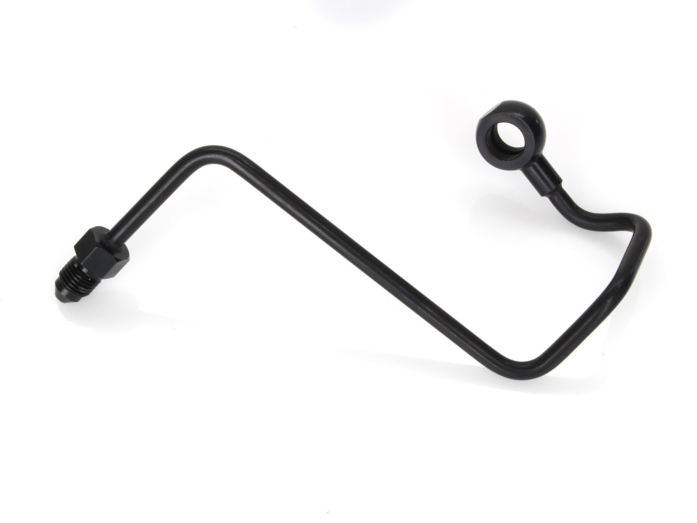 Magnum Shielding ABS Pump to Top Brake Line Adapter J-Hook – Black. Fits V-Rod 2008-2017.