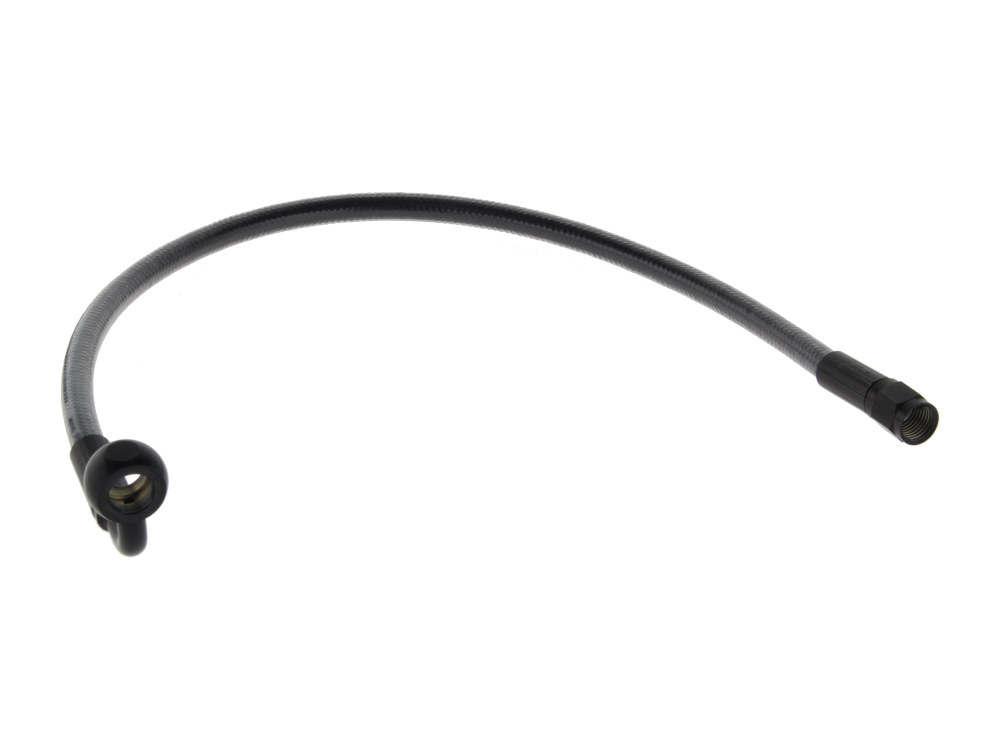 Magnum Shielding 17in. Upper Front Brake Line with 10mm x 90 Degree Banjo – Black Pearl.