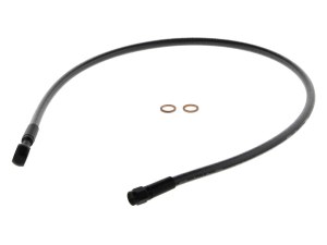 Magnum Shielding 28in. Upper Front Brake Line with 10mm x 180 Degree Banjo – Black Pearl.  Magnum Shielding 28in. Upper Front Brake Line with 10mm x 180 Degree Banjo – Black Pearl.