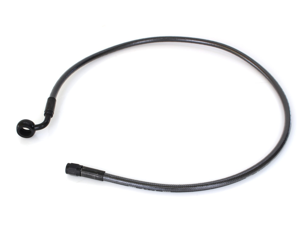 Magnum Shielding 30in. Upper Front Brake Line with 12mm x 90 Degree Banjo – Black Pearl.