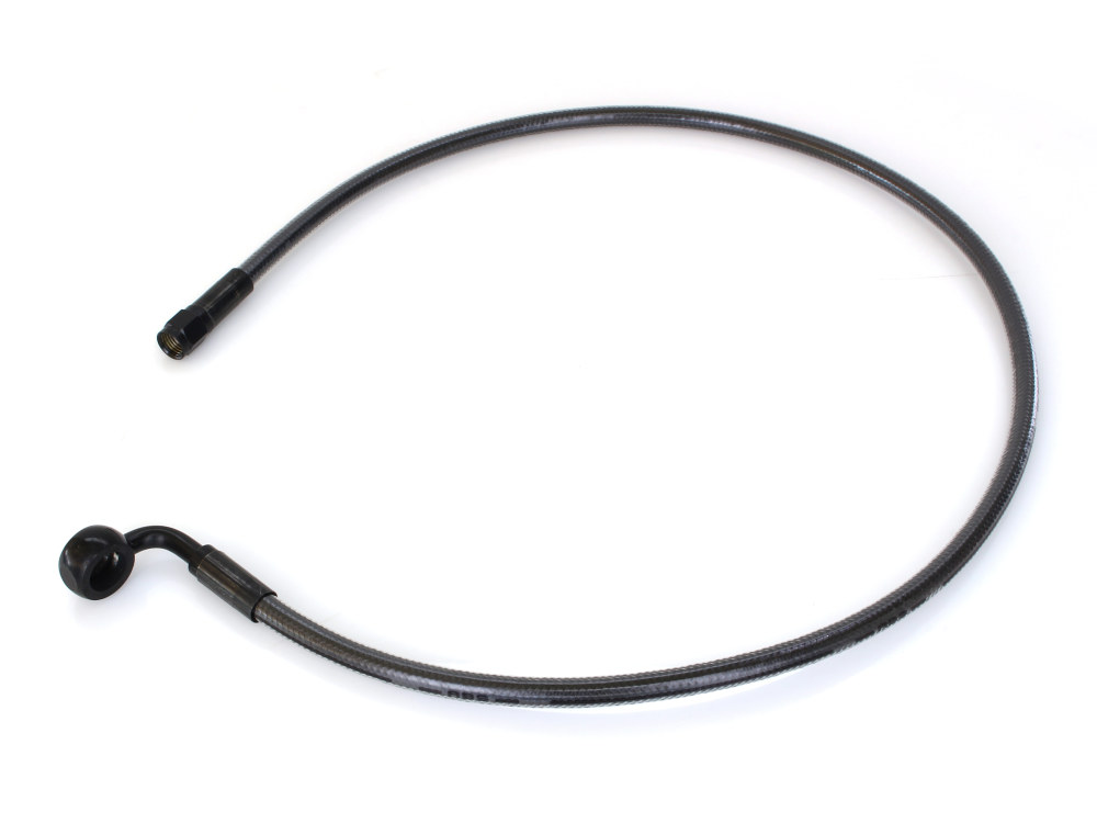 Magnum Shielding 30in. Upper Front Brake Line with 12mm x 90 Degree Banjo – Black Pearl.